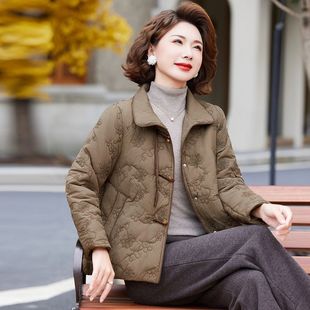 秋冬季 恒源祥官方正品 棉袄外套中老年女装 中年妈妈冬装 时 2025新款