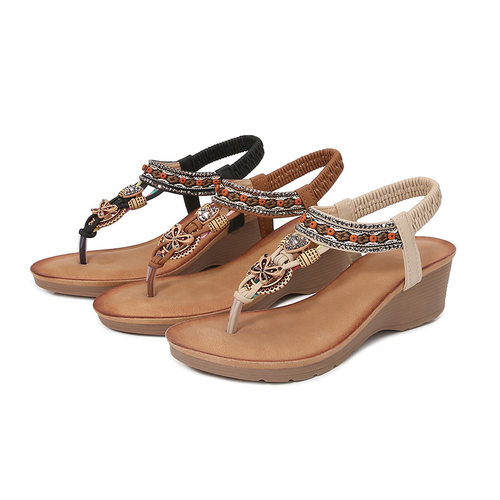 Travel Slope and Roman Sandals Women's Ethnic Holiday Women