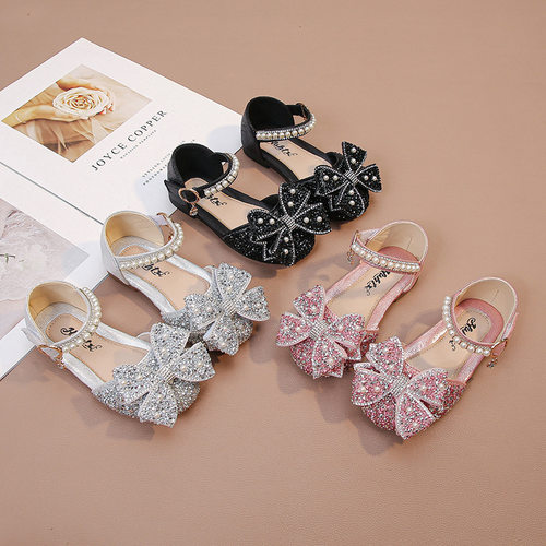Baby Princess Shoes Spring Girls' Bow Dance Shoes Girls'
