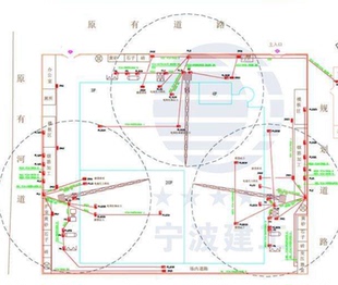 建筑行业工程施工现场地平面布置图临水临电规划CAD格式DWG