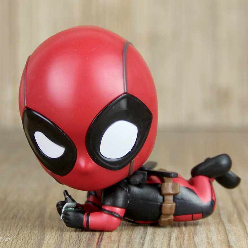 正品q版萌贱虫死侍坐马桶沙发看书小贱贱汽车载摆件公仔手办模型