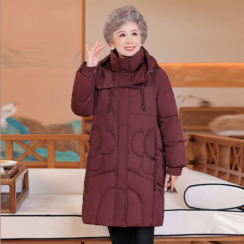 恒源祥奶奶装冬季中长款羽绒服中老年人冬装女大码外套妈妈高档保,女装/女士精品,中老年女装,淘宝优惠券,粉丝福利购,淘宝优惠卷