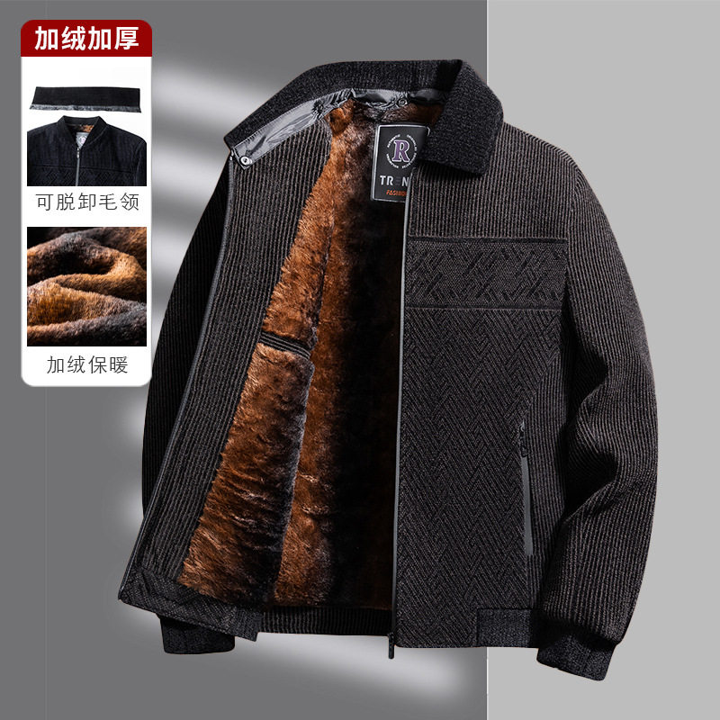 恒源祥男士冬季新款棉服加绒加厚保暖外套中老年爸爸装御寒上衣百,男装,毛呢大衣,淘宝优惠券,粉丝福利购,淘宝优惠卷