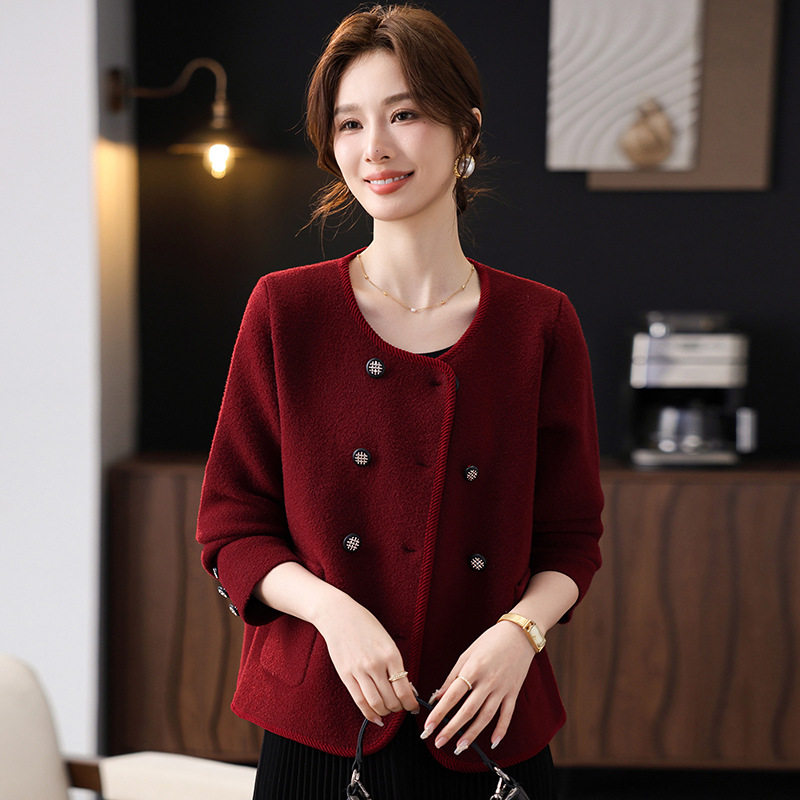 恒源祥小香风妈妈春秋外套贵夫人毛呢大衣喜婆婆婚宴装中老年女呢,男装,羊绒开衫,淘宝优惠券,粉丝福利购,淘宝优惠卷