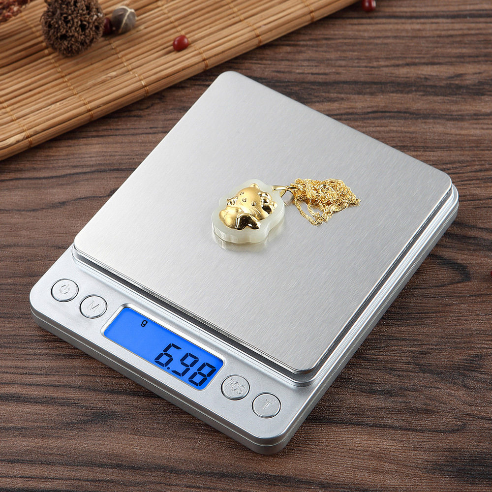 德国精工 珠宝秤0.01g迷你电子口袋称500g便携家用厨房秤0.1g手掌