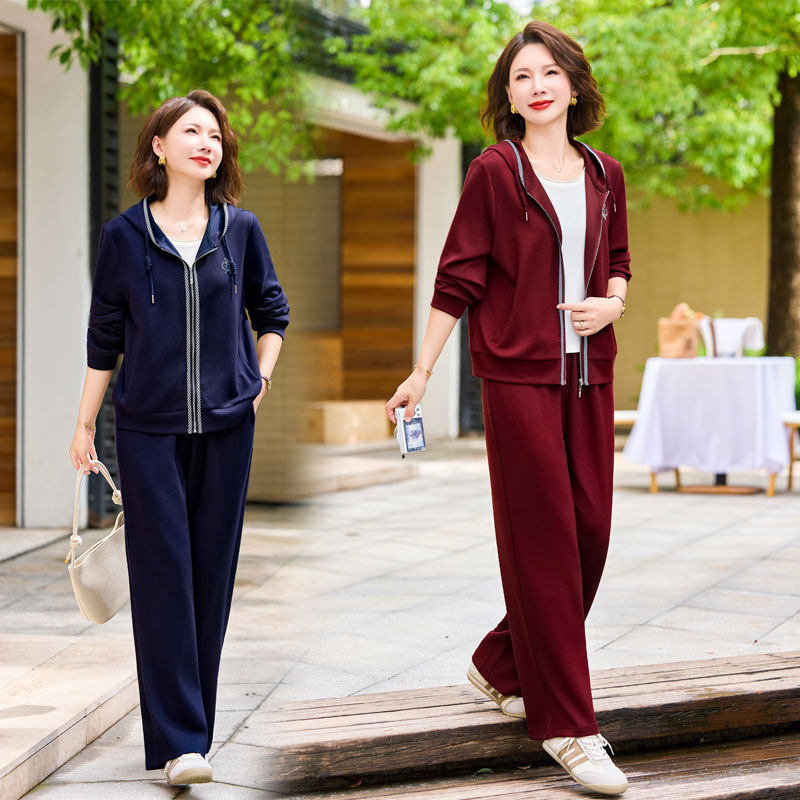 恒源祥妈妈春秋装时尚休闲套装2025新款中老年女洋气减龄外套上衣,女装/女士精品,中老年女装,淘宝优惠券,粉丝福利购,淘宝优惠卷