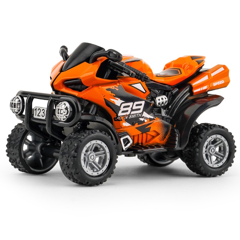 儿童玩具男孩卡通小汽车仿真合金玩具越野沙滩摩托车模型gd14