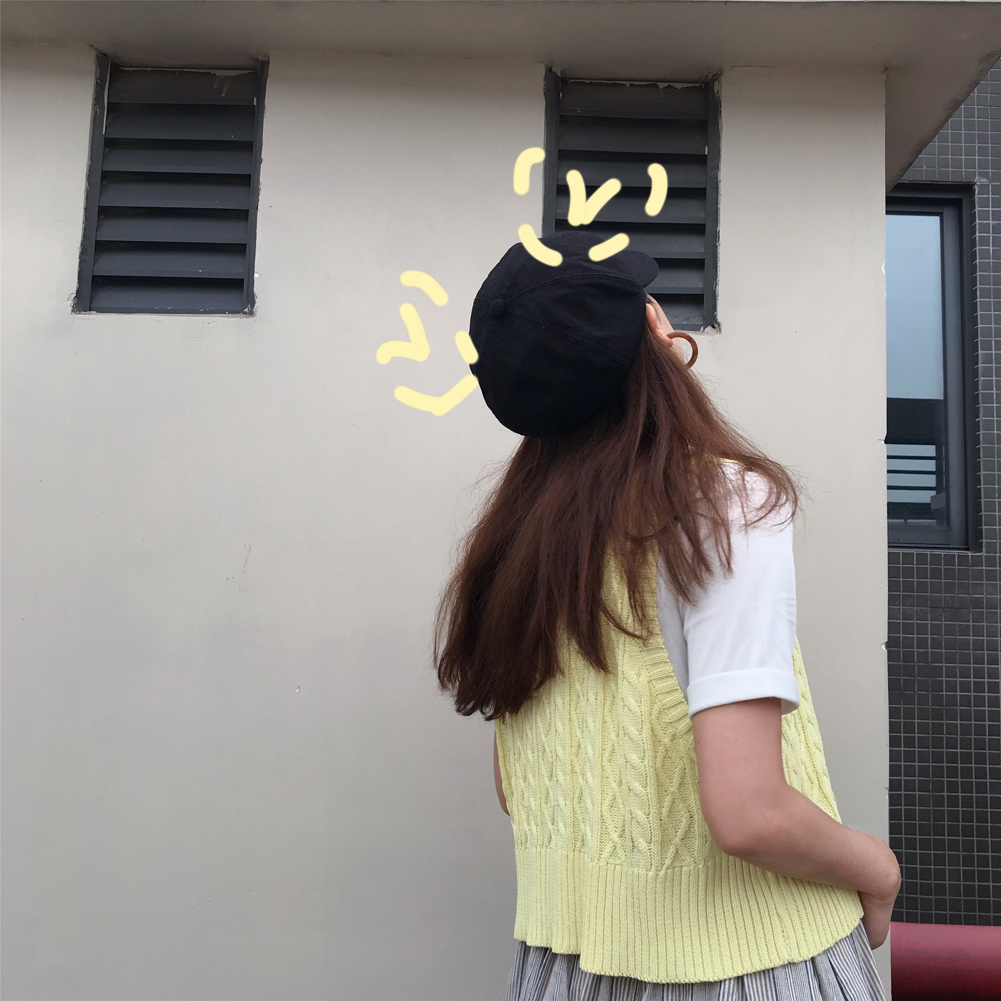 Roundshop | 自制 / 奶酪黄 针织毛线套头马甲背心叠穿小能手减龄在类目 女装/女士精品, 半身裙中 - 来自Buy2taobao.com提供专业的淘宝代购服务