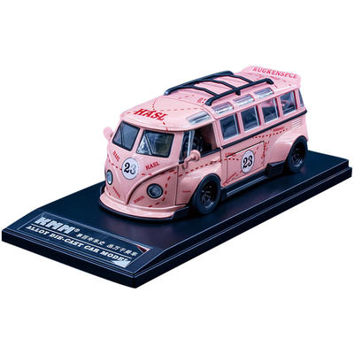 新款 KM21027-1盒装1/32巴士T1儿童仿真合金模型玩具收藏送礼