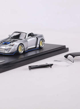 新款 RM犀牛1:64本田田S2000宽体改装敞篷跑车仿真合金汽车模型