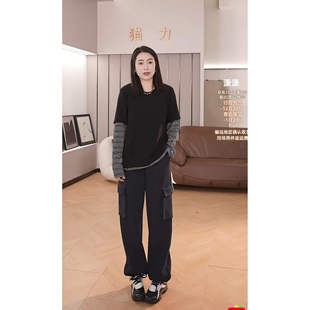 潇潇丨假两件丨建议机洗 无静电 长62  WS364