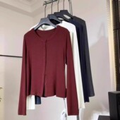 潇潇 秋冬新款 完美小开衫 可机洗 长48 开衫 WS618