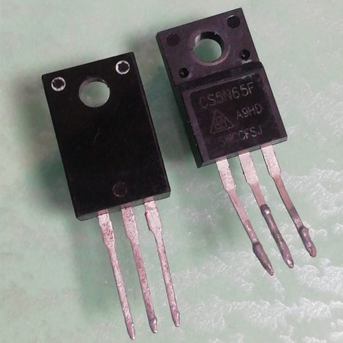 华晶MOS管 CS5N65FA9R 5A 650V TO-220F塑封 2.8mΩ内阻 拆机