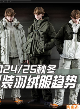 C240男装2024-25秋冬棉服 羽绒服 服装设计潮流款式图片参考素材