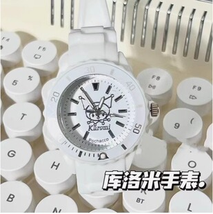 库洛米儿童手表女孩防水只看时间电子表小学初中学生女生专用女童