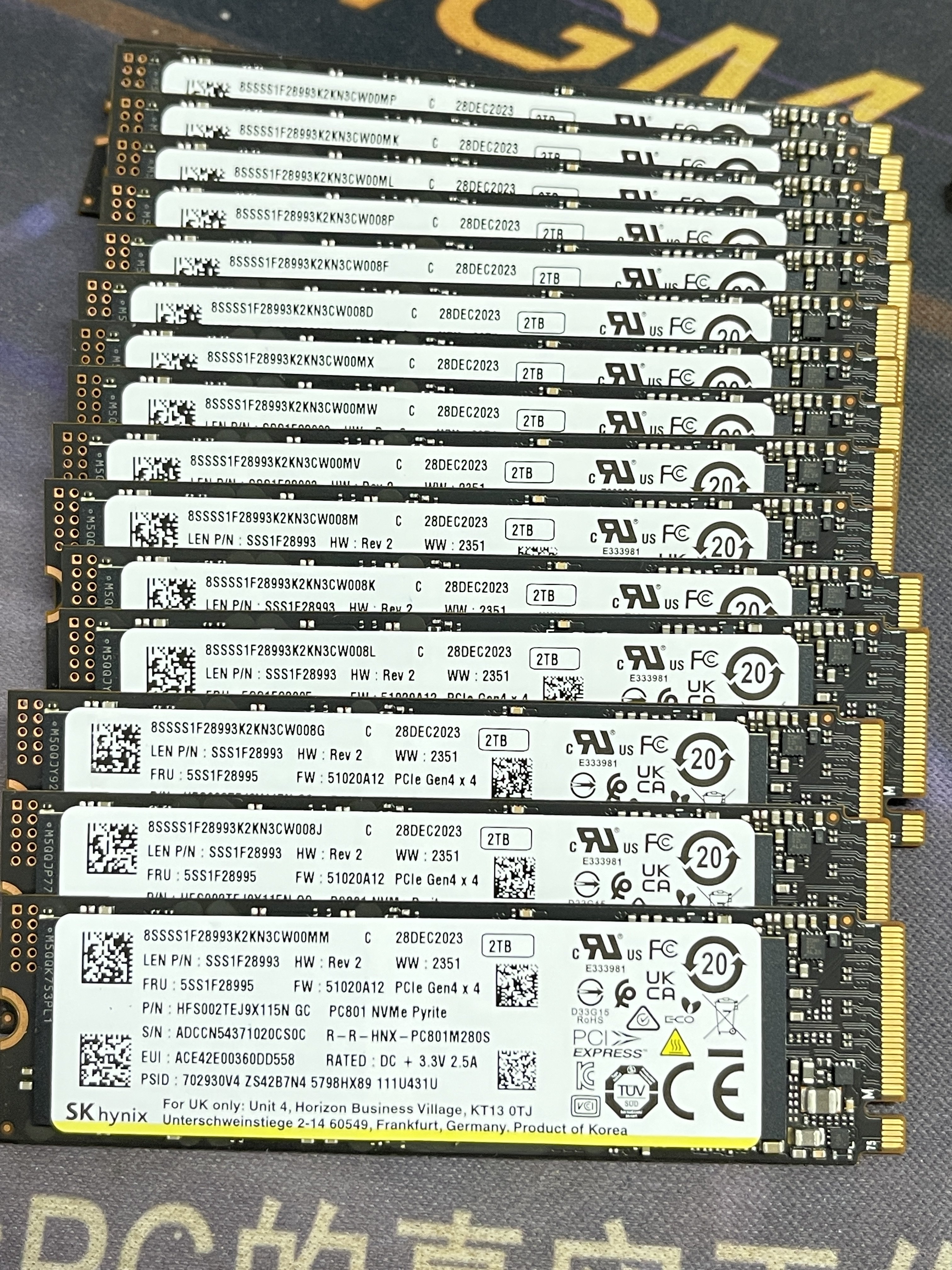 SK海力士 PC801 2T nvme 固态硬盘 pcie4.0×4 2T 4.0 低温高速
