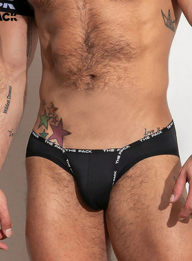 ThePack男士时尚性感低腰紧身仿皮窄边腰带带臂环三角内裤SS25U22