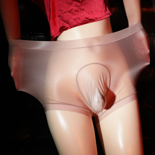 大码平角超薄面膜内裤丝滑清透
