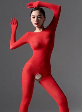 全包天鹅绒丝袜连体衣男
