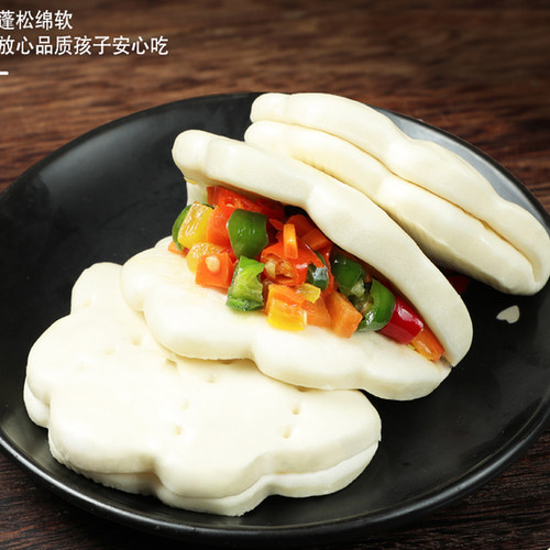 荷叶饼夹馍肉夹馍胚饼速冻面点
