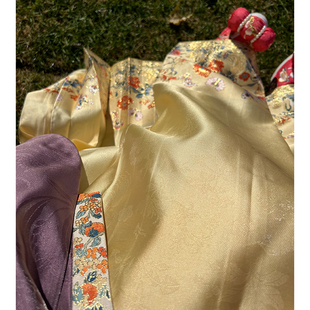 半城原创 明制仿妆花暗纹纱传统中药植物纹样马面裙4.5米摆梯形褶