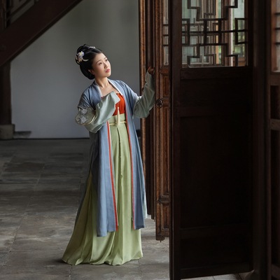 宋制三裥裙花罗暗纹复原汉服下裙