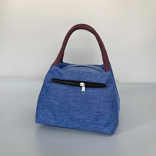 防水牛津布手机钥匙老太太手拎包中年女款妈妈包上下班手提包帆布