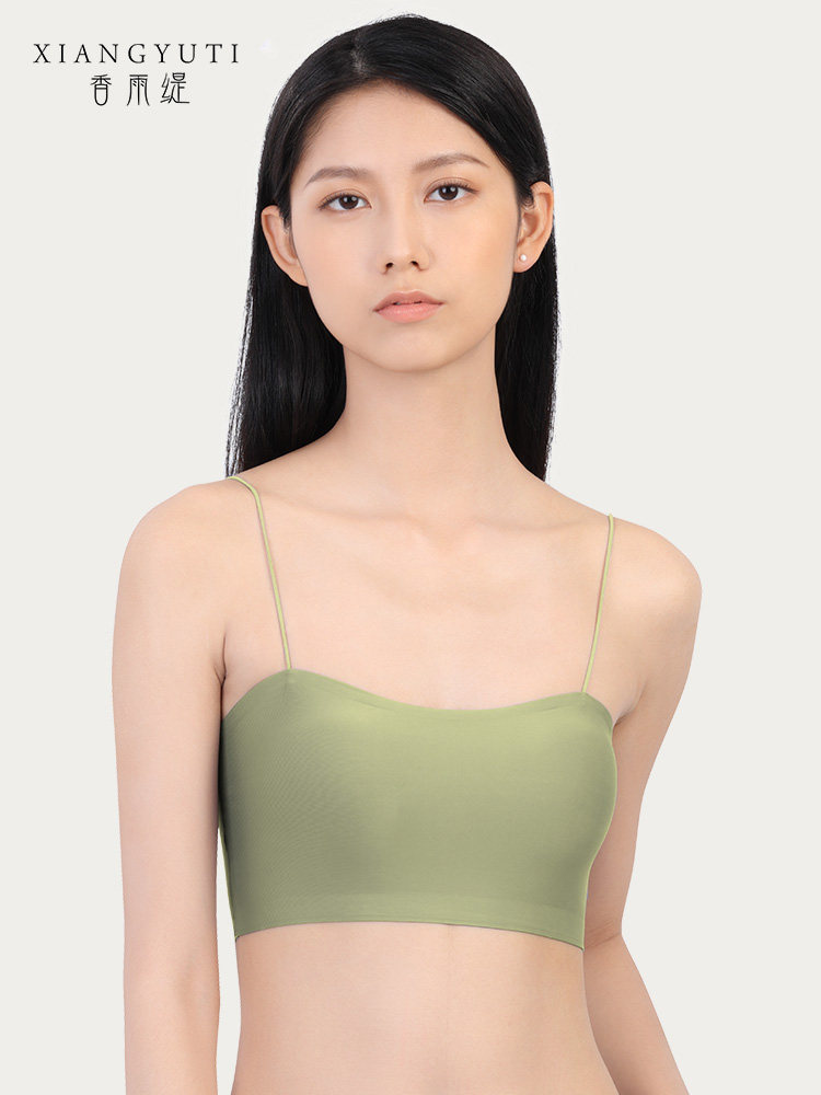 Strap-breasted underwear for women in summer, bottoming for breasts, ultra-thin small suspender, thin style, anti-exposure integrated