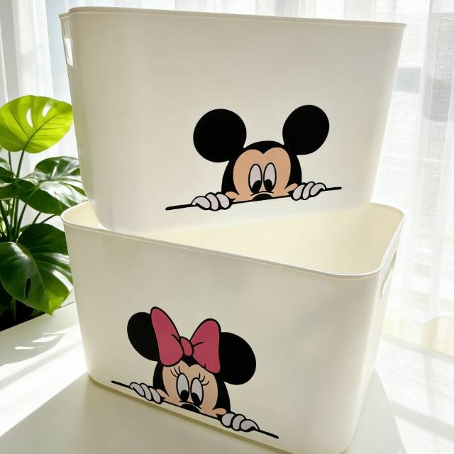 家用手提收纳筐纯白简约收纳盒杂物收纳箱玩具化妆品收纳,收纳整理,桌面收纳盒,淘宝优惠券,粉丝福利购,淘宝优惠卷