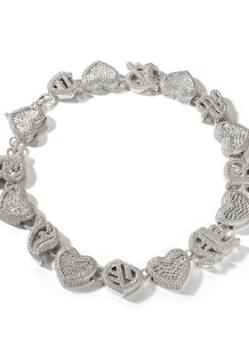 【thomeboydontkill】同款项链说唱嘻哈爱心百搭实心项链