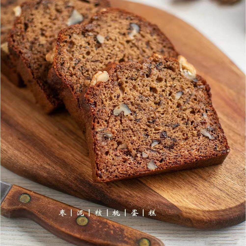 传统美食红糖枣泥核桃蛋糕养颜美容短保现做现发纯手工制作