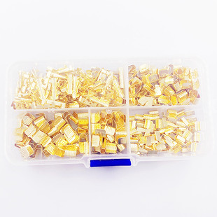 DJ454A/B/C型并线扣接线端子电线连接器冷压铜扣中间接头压线扣