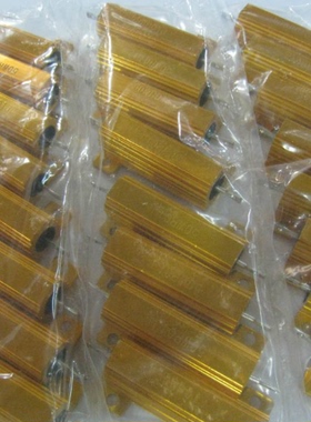 黄金铝壳大功率金属电阻器RX24-5W 0.47R 10R 60R 80R 100R 300R