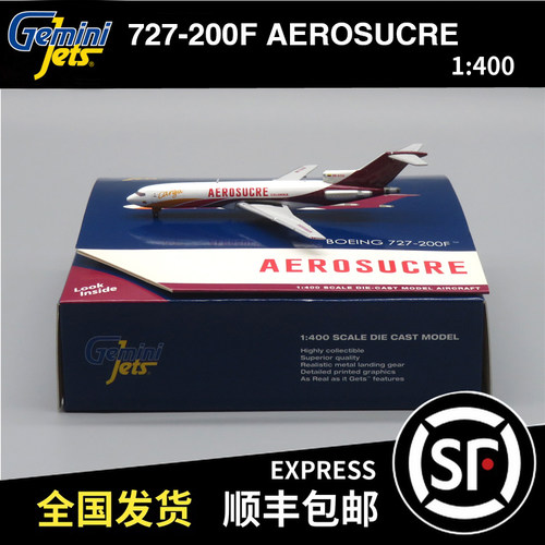 Gemini Jets 1:400 B727-200F AEROSUCRE HK-5216 GJKRE1194