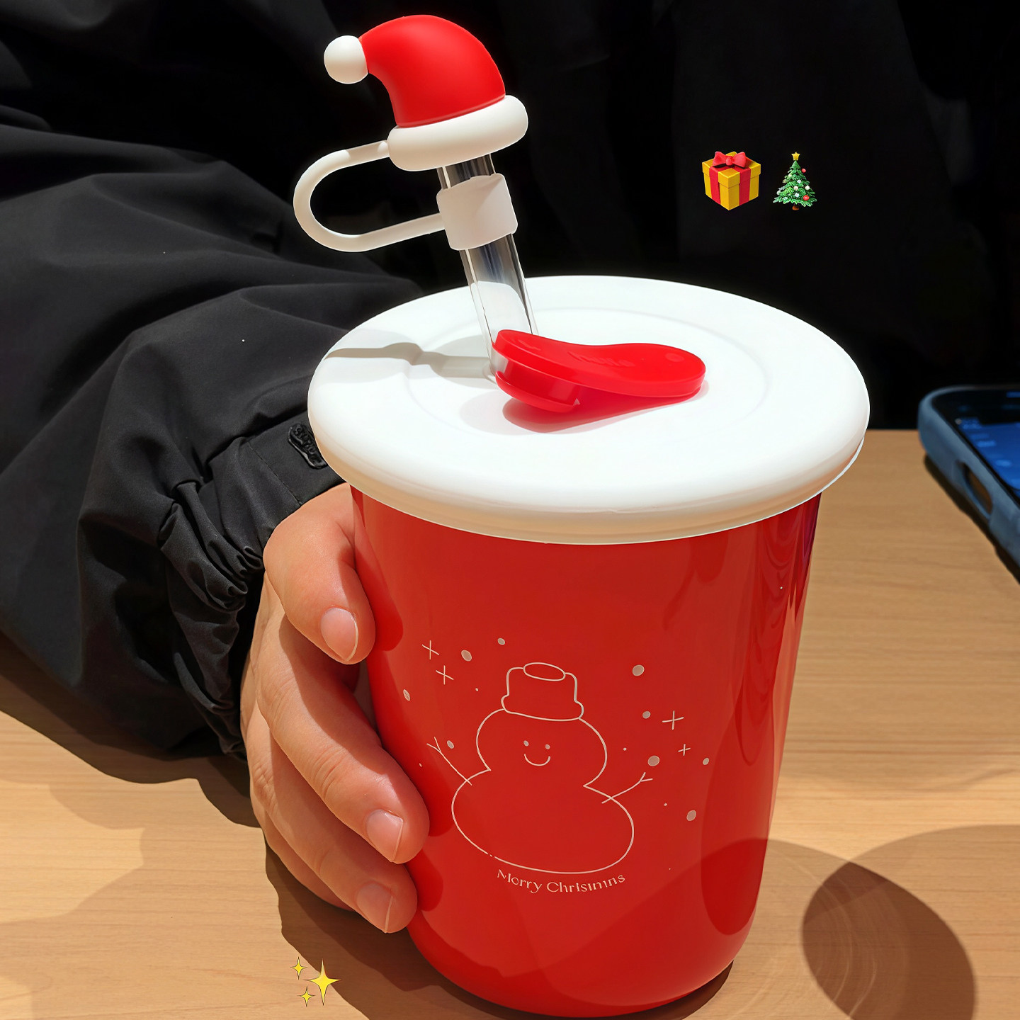 快圣诞节！朋友超喜欢我送的杯子