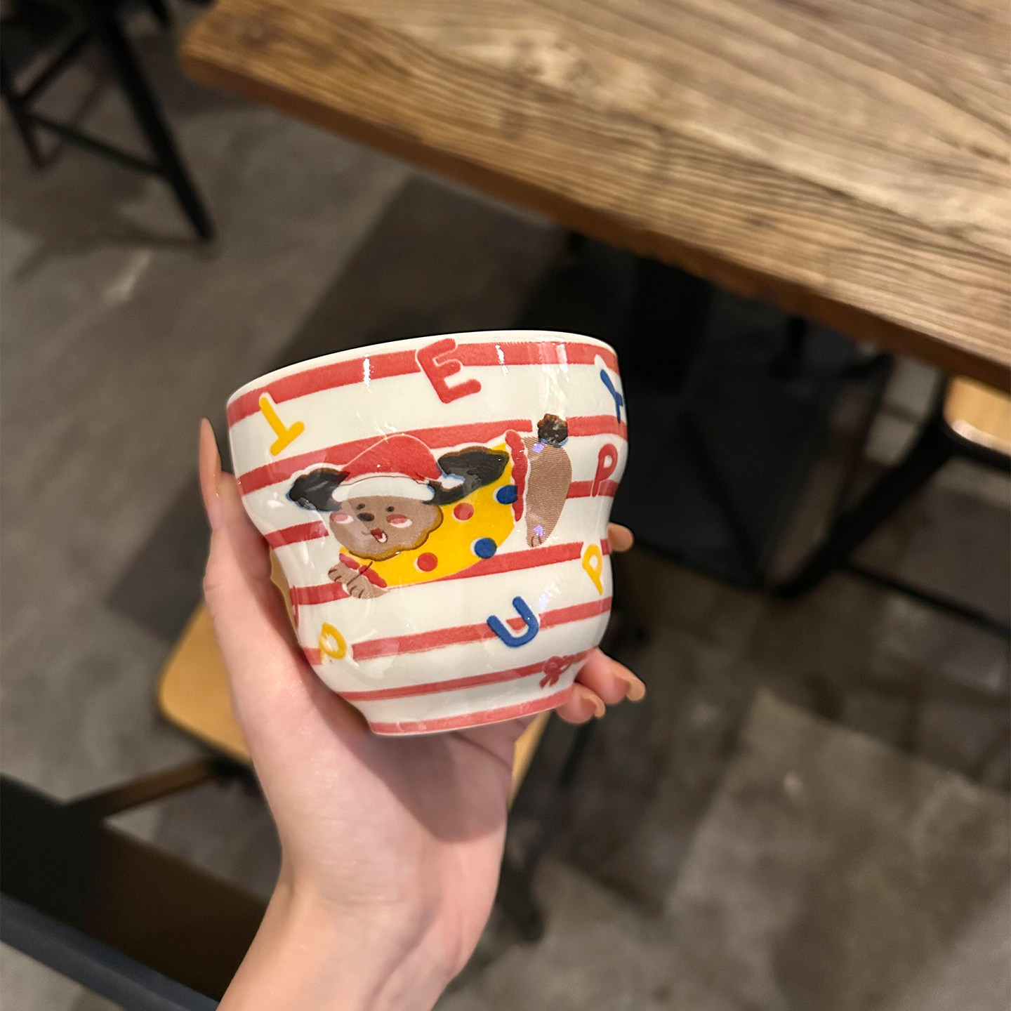 可爱小狗陶瓷马克杯水杯咖啡杯ins风早餐牛奶杯高颜值手握杯精致