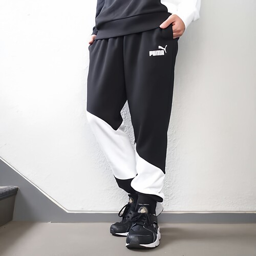 彪马PUMA 男子基础系列春季黑色针织袖口小脚运动休闲长裤 675667