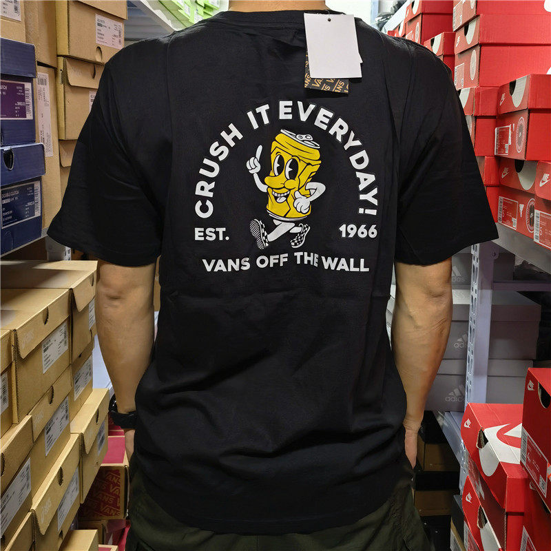 VANS男女夏季潮流印花运动短袖