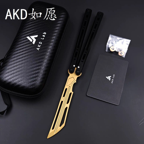 AKD工作室 如愿 原创 有效轴套蝴蝶刀蝴蝶花式玩具甩刀安全未开刃
