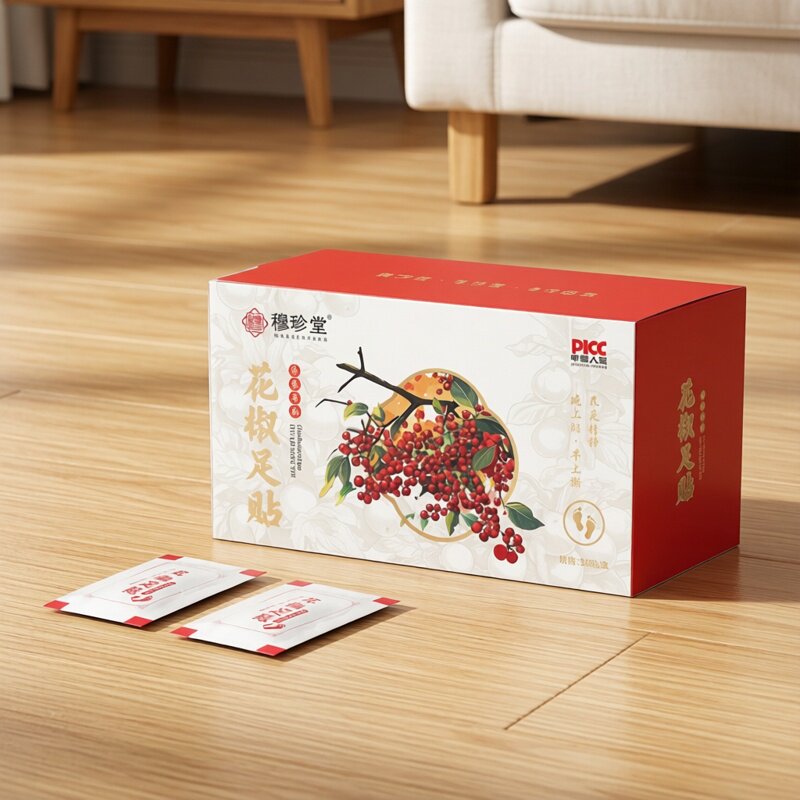 正宗花椒足贴老北京足贴四季草本贴寒气湿气脚贴脚部艾草老姜足贴