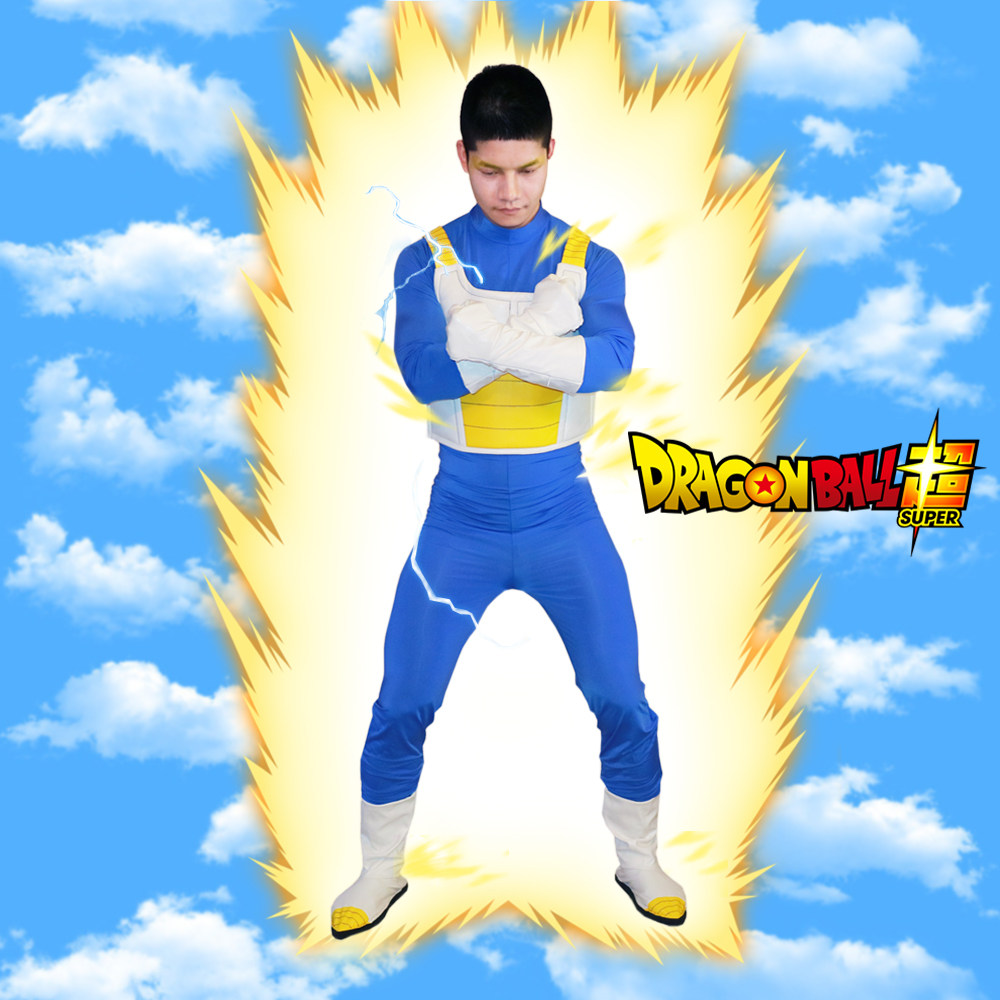 七龙珠Z撒亚人王子贝吉塔战斗装动漫Cosplay男装现货/鞋子另购