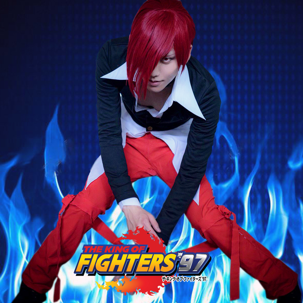 格斗之王拳皇kof 97 八神庵装游戏cosplay男服现货包邮/假发另购