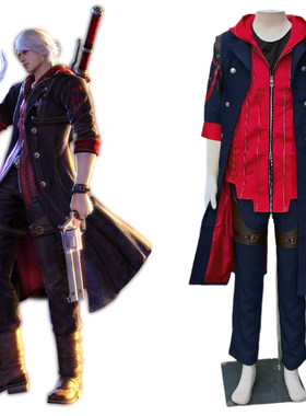 游戏鬼泣尼禄Cosplay风衣男装