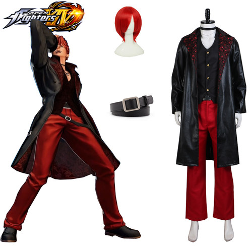 拳皇KOF15八神庵皮衣游戏Cosplay