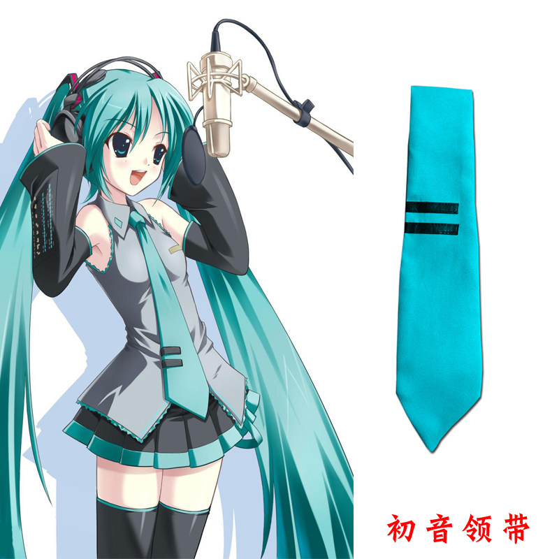 v家初音未来公式服领带动漫cosplay配饰现货