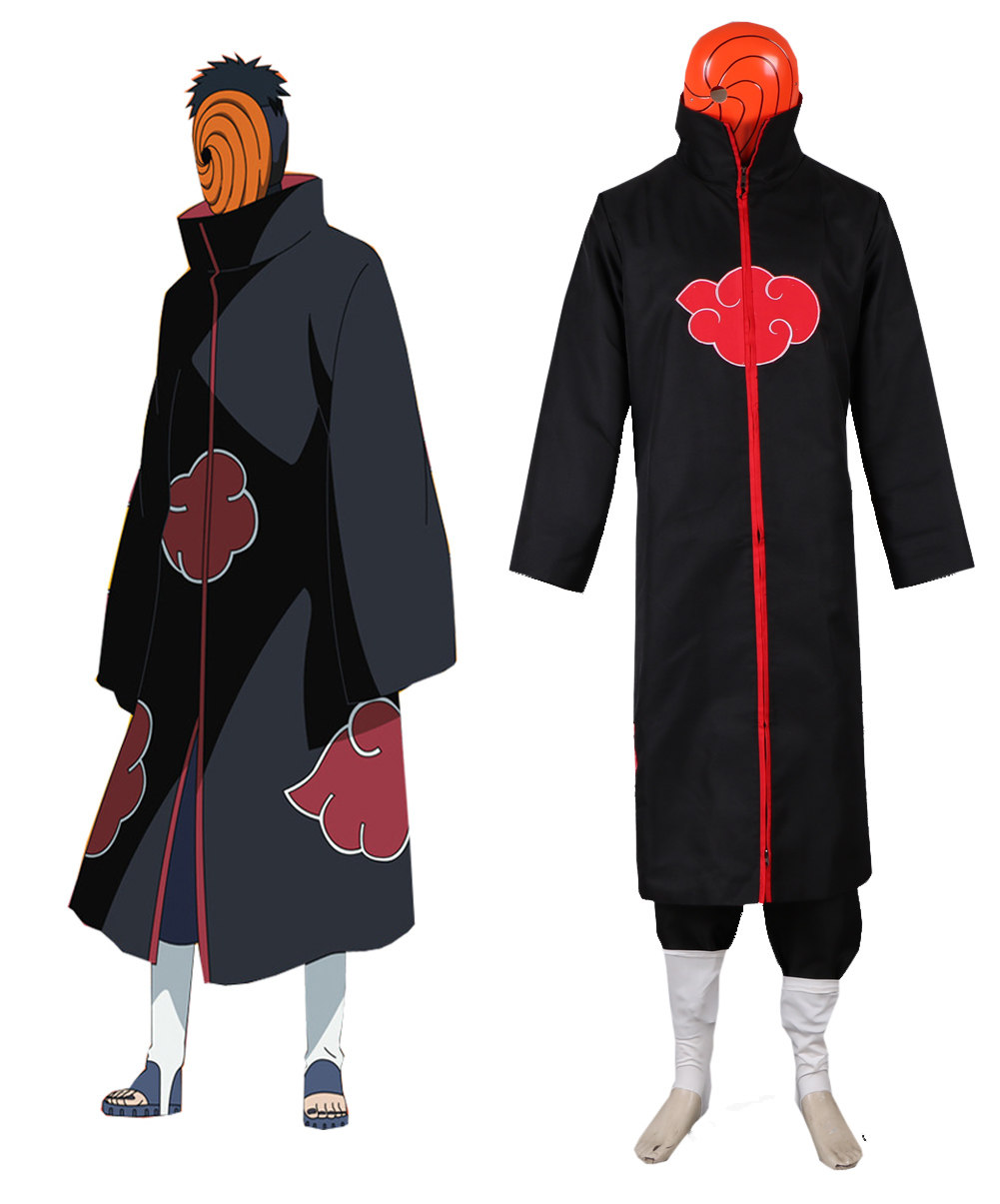 火影忍者疾风传晓组织阿飞宇智波带土全套动漫cosplay男装/面具