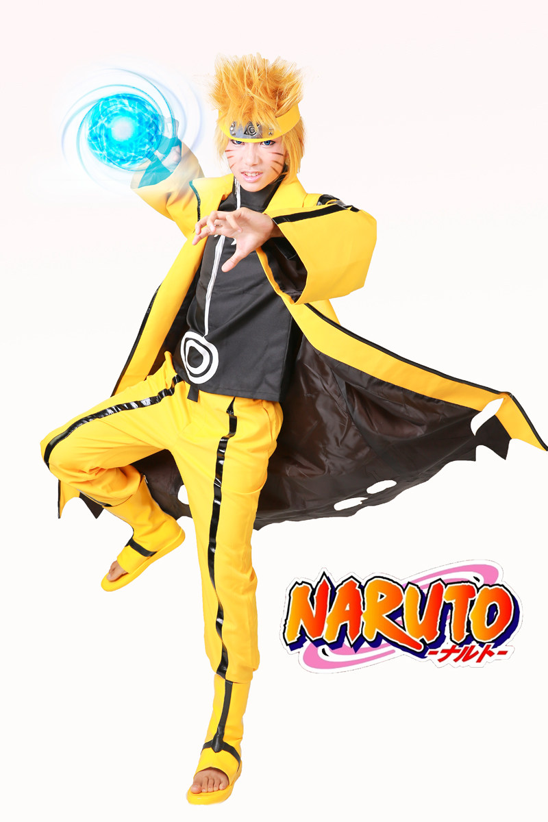 火影忍者疾风传漩涡鸣人九喇嘛服动漫Cosplay男装/假发鞋子另购