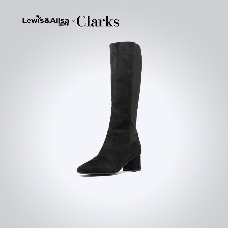 CLARKS休闲过膝时尚现货长筒靴