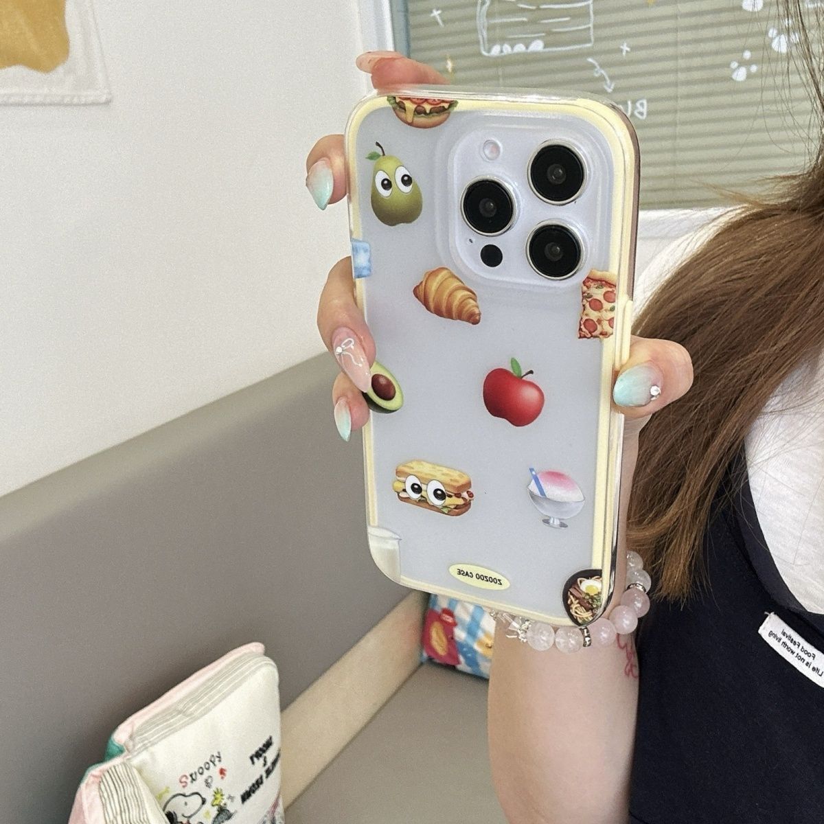 二合一磨砂苹果牛角包适用于苹果16promax手机壳iPhone15pro创意14pro保护套13