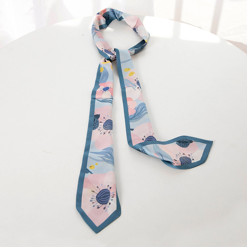 原创淡粉色花朵长条飘带双层双面小丝巾领巾围巾绑包丝带发带腰带|msdalam kategori Aksesori/Belt kulit/Hat/Muffler, Muffler/tudung/selendang - dari Buy2taobao.com untuk memberikan perkhidmatan ejen Taobao profesional membeli